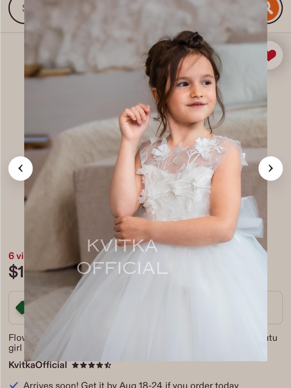 Flower Girl Dress - Picture 3 of 12